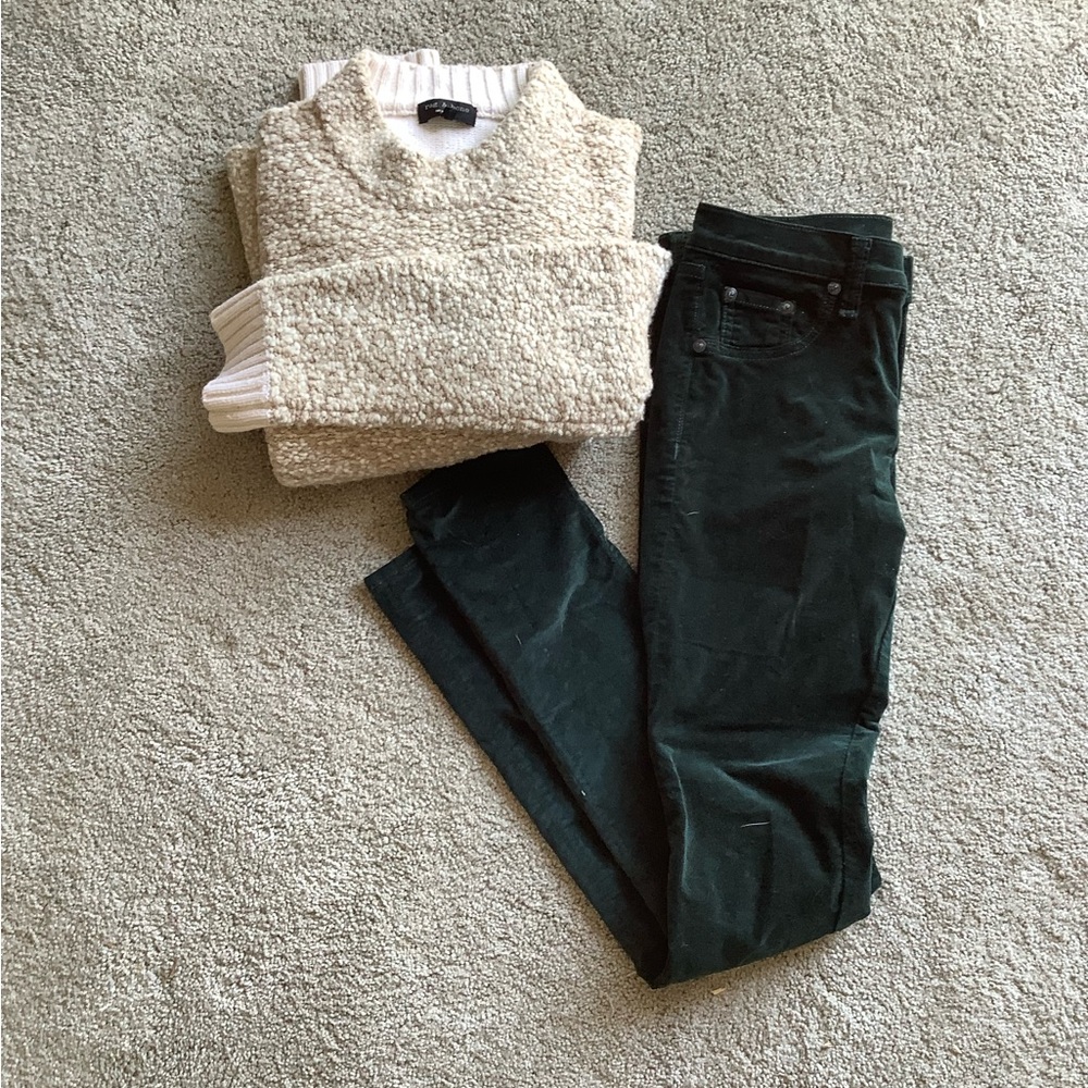 Pristine Condition Rag & Bone Cream Sweater Size … - image 3